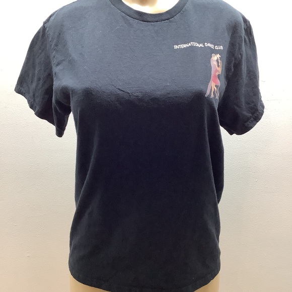 Gildan Size Medium International Dance Club T-Shirts - Black & Red. Preloved - Picture 2 of 11
